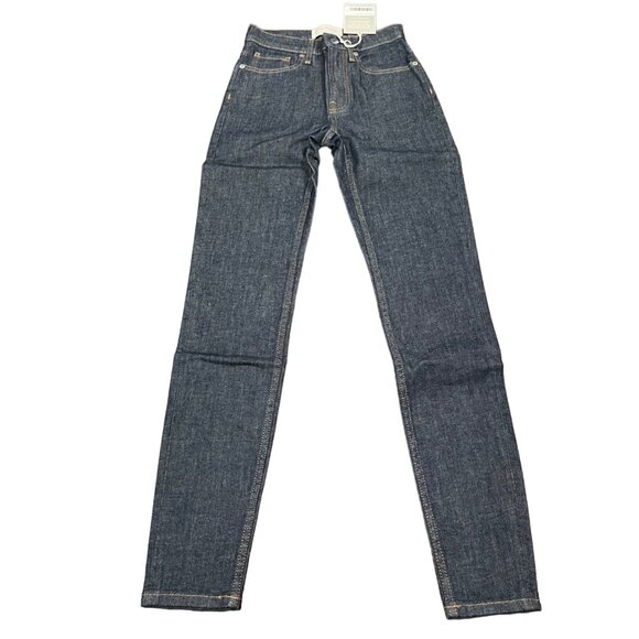 NWT Everlane Sz 23 Tall High-Rise Skinny Jean Stretch Slim Dark Wash 23T XXS - Picture 1 of 12